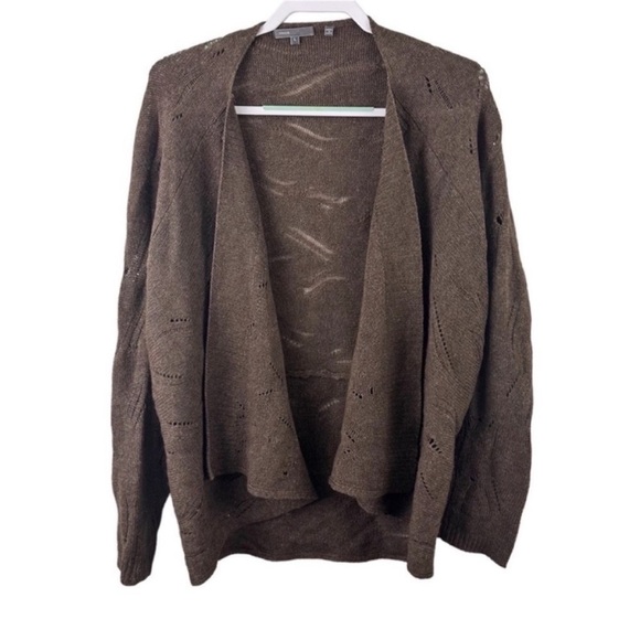 Vince Drop Needle Shrug Yak Wool Cardigan Sweater - Picture 2 of 10